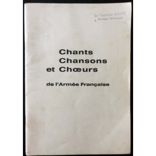 1. Chants chansons et choeurs de l'Armée Française