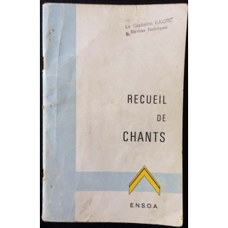 1. Recueil de chants aux éditions E.N.S.O.A