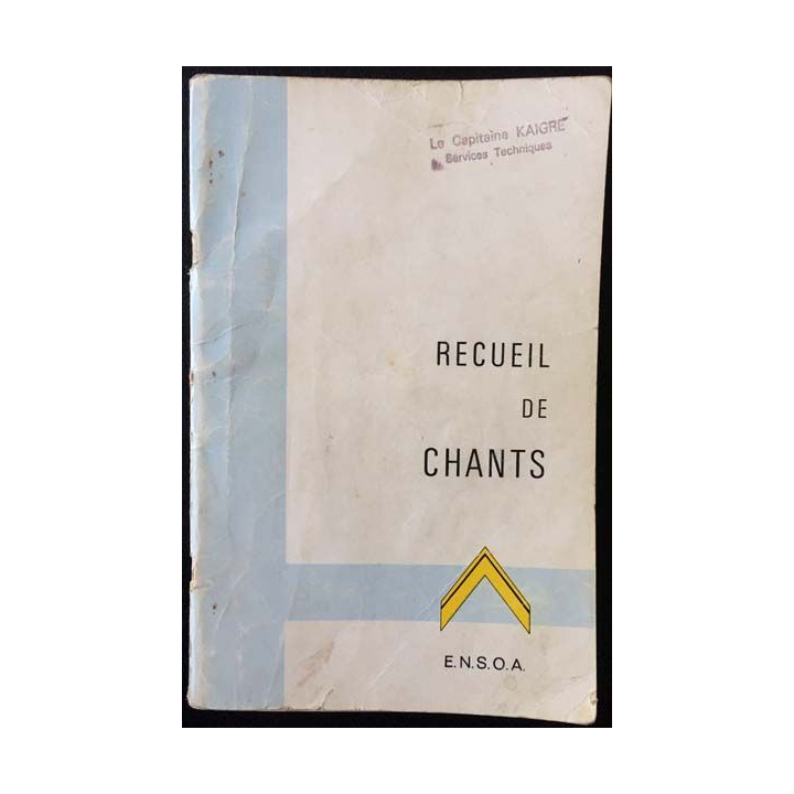 1. Recueil de chants aux éditions E.N.S.O.A