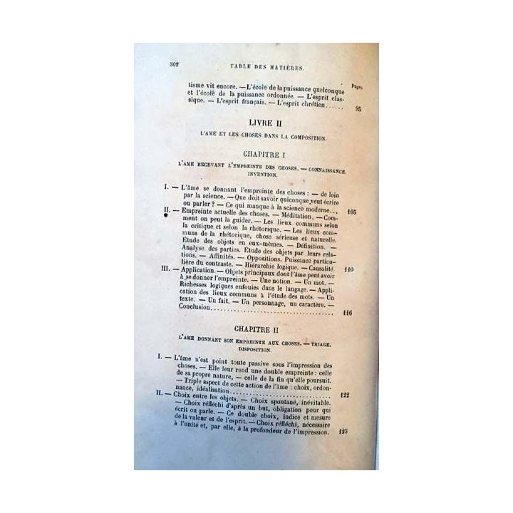 1. Théorie des belles-lettres l'âme et les choses dans la parole par R.P.G Longhaye aux éditions Retaux-Bray 1885