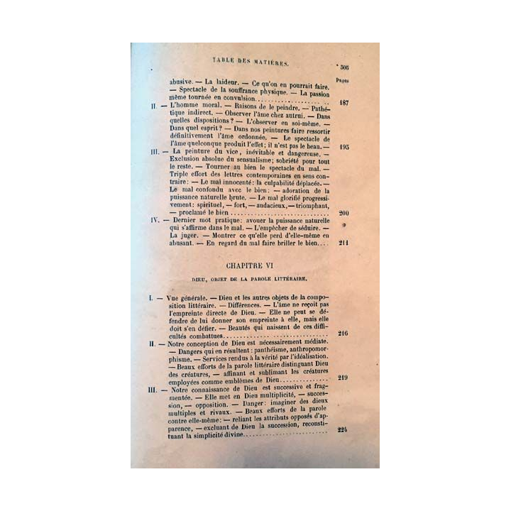 1. Théorie des belles-lettres l'âme et les choses dans la parole par R.P.G Longhaye aux éditions Retaux-Bray 1885