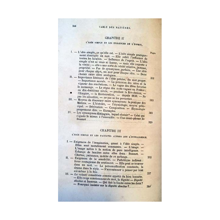 1. Théorie des belles-lettres l'âme et les choses dans la parole par R.P.G Longhaye aux éditions Retaux-Bray 1885