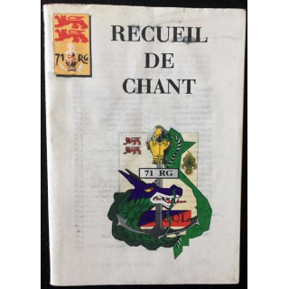 1. Recueil de chant du 71 RG 21CCL