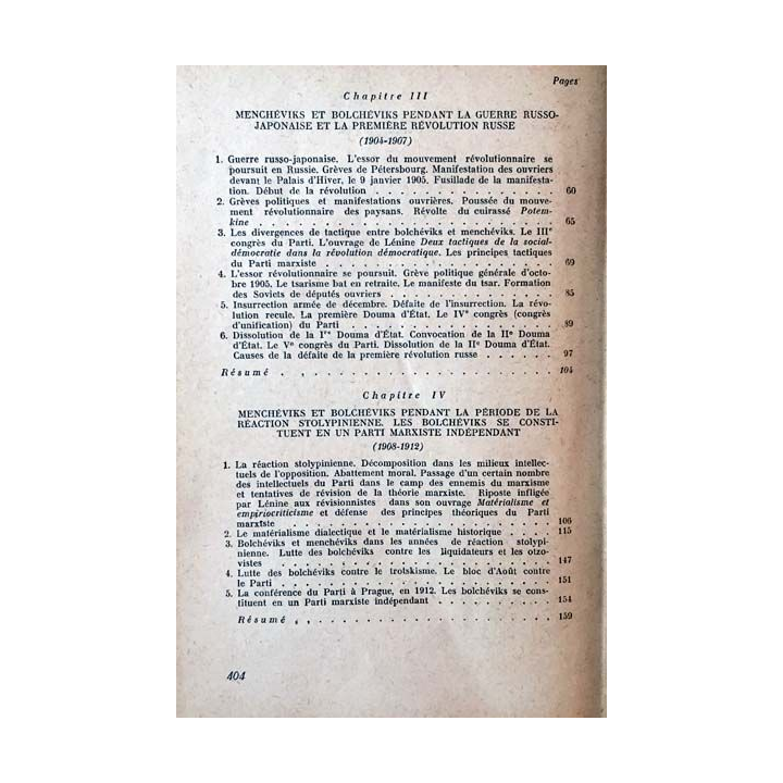 1. Histoire du parti communiste de l'U.R.S.S rédigé par une commission du comité central du P.C de l'U.R.S.S
