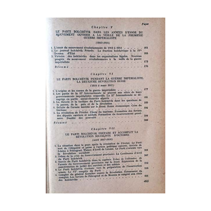 1. Histoire du parti communiste de l'U.R.S.S rédigé par une commission du comité central du P.C de l'U.R.S.S