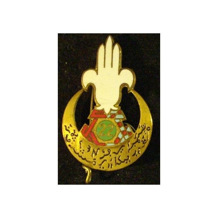 22°RTA : 22°RÉGIMENT DE TIRAILLEURS ALGÉRIENS (DRAGO)