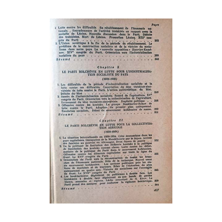 1. Histoire du parti communiste de l'U.R.S.S rédigé par une commission du comité central du P.C de l'U.R.S.S