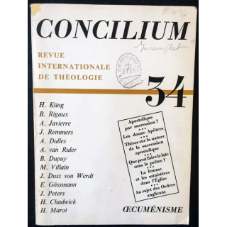 1. Concilium 34 revue internationale de théologie aux éditions Mame