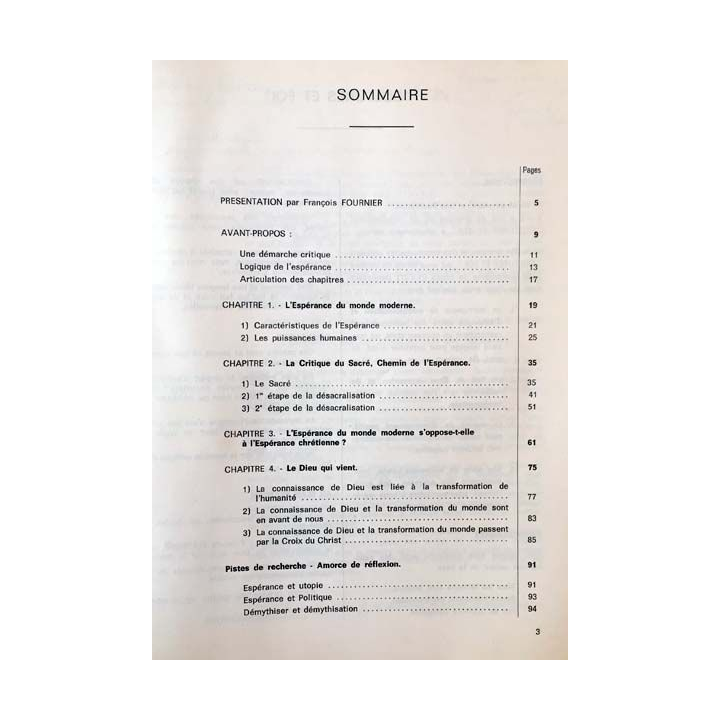 1. Cette espérance qui est en nous de Pierre Ganne aux éditions Cultures et foi