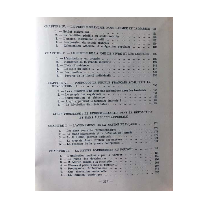 1. L'histoire du peuple français de la régence aux trois révolutions de Pierre Lafue Édition nouvelle librairie de France