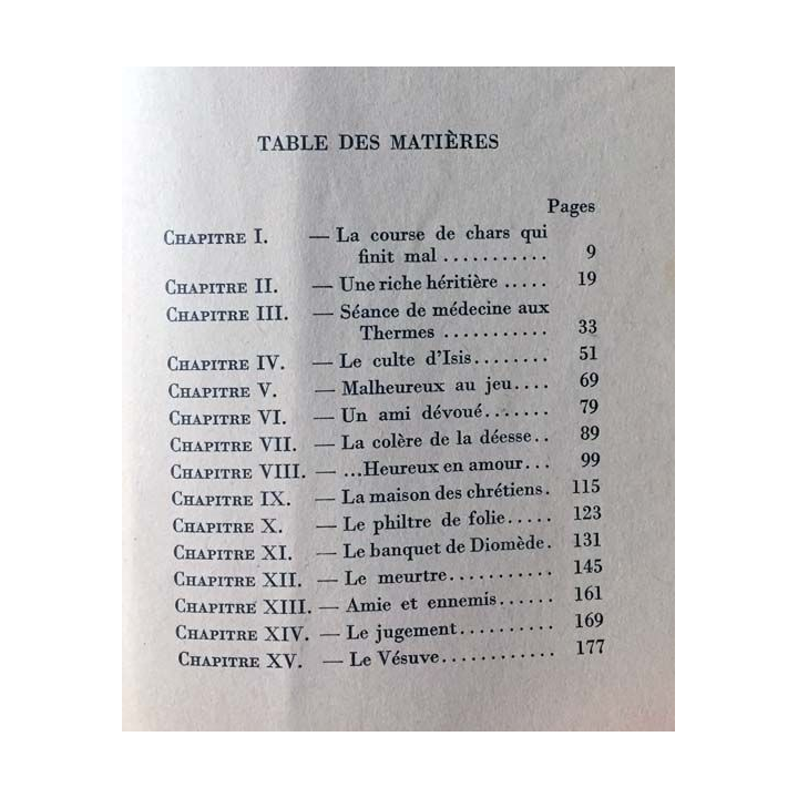 1. Les derniers jours de Pompei de Michel Davy aux éditions de Flore 1949