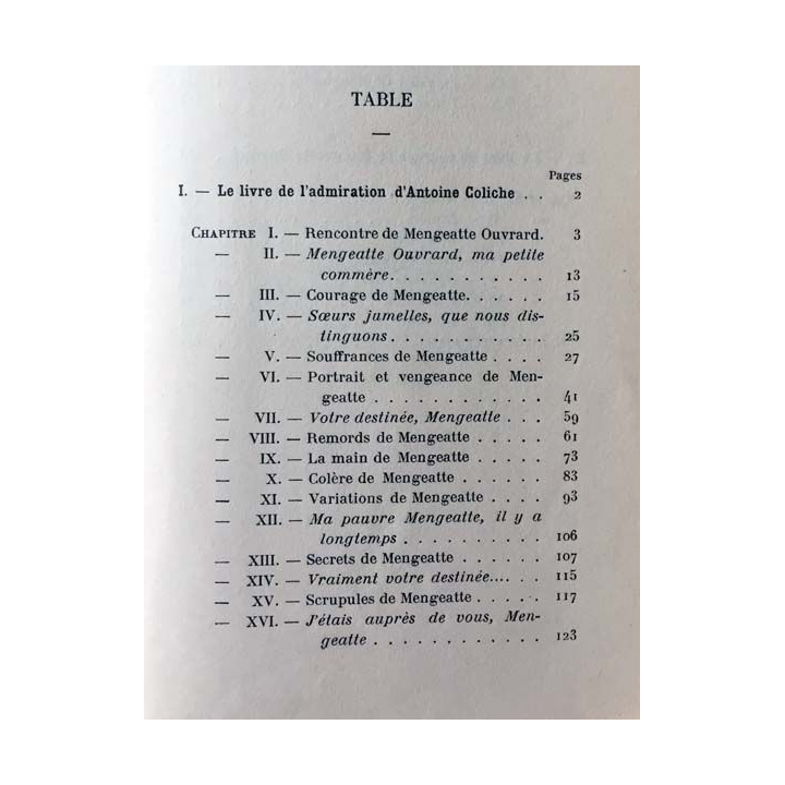 1. Mengeatte de Raymond Schwab aux éditions Bernard Grasset 1914