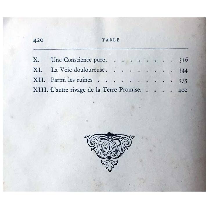 1. La terre promise de Paul Bourget aux éditions Alphonse Lemerre 1892