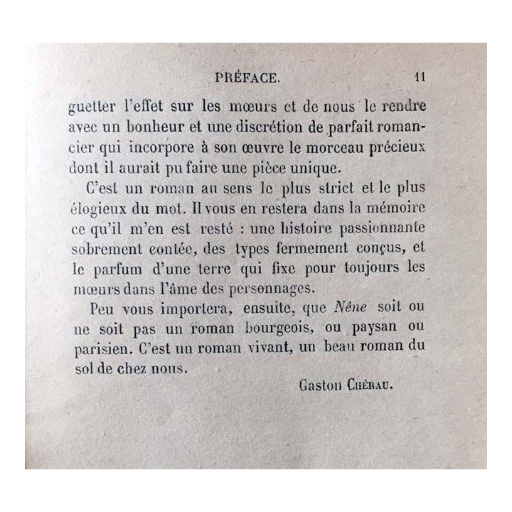 1. Nêne de Ernest Pérochon aux éditions librairie Plon
