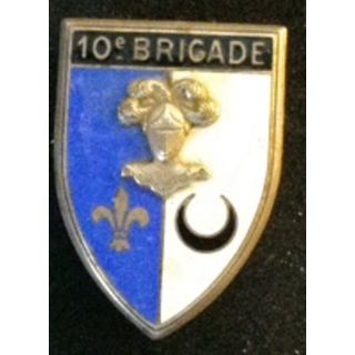 insigne de la 10° brigade de cavalerie de fabrication Drago G. 1346