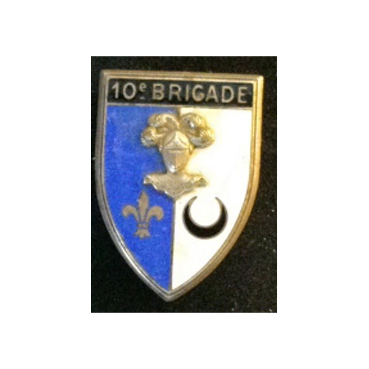 insigne de la 10° brigade de cavalerie de fabrication Drago G. 1346