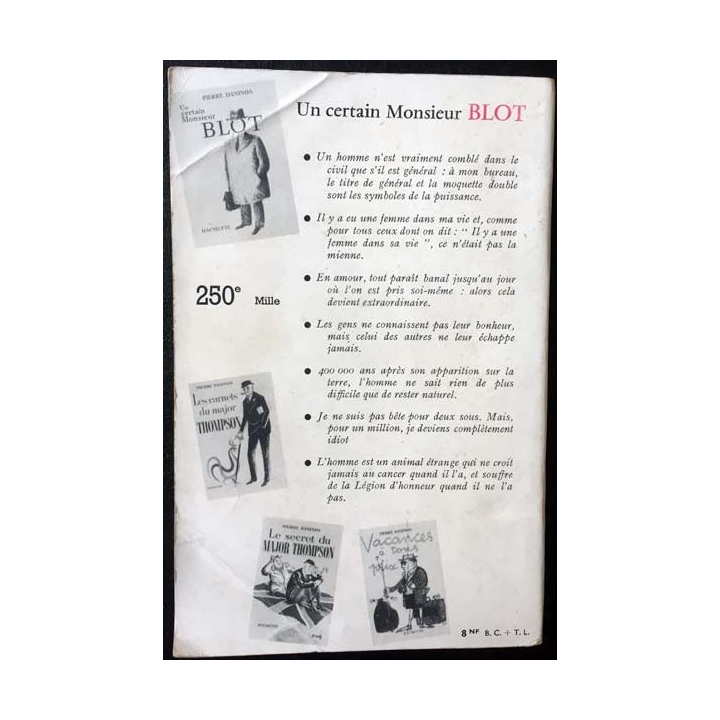 1. Un certain Monsieur Blot de Pierre Daninos aux éditions Hachette 1960