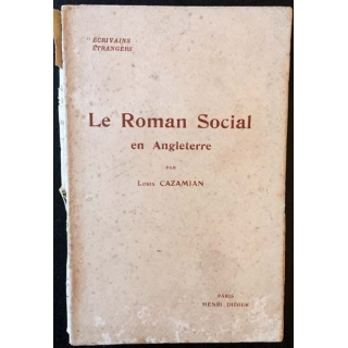 1. Le Roman Social en Angleterre de Louis Calamina aux éditions Henri Didier