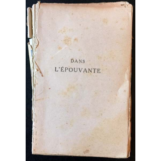 1. Dans l'épouvante de Hanns Heinz Ewers aux éditions La renaissance du livre