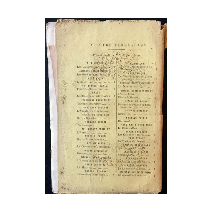 1. La troisième jeunesse de Madame Prune par Pierre Loti aux éditions Calmann-Lévy