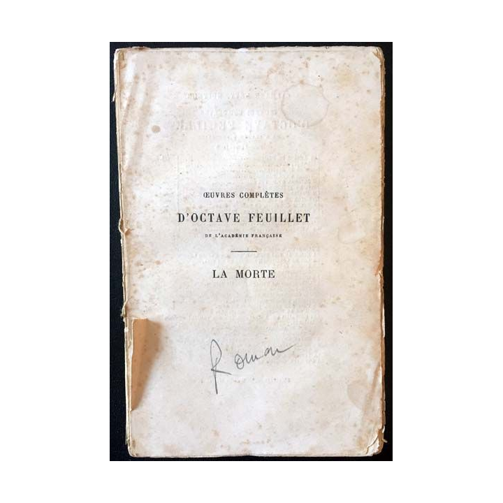 1. La morte de Octave Feuillet aux éditions Calmann-Lévy 1886