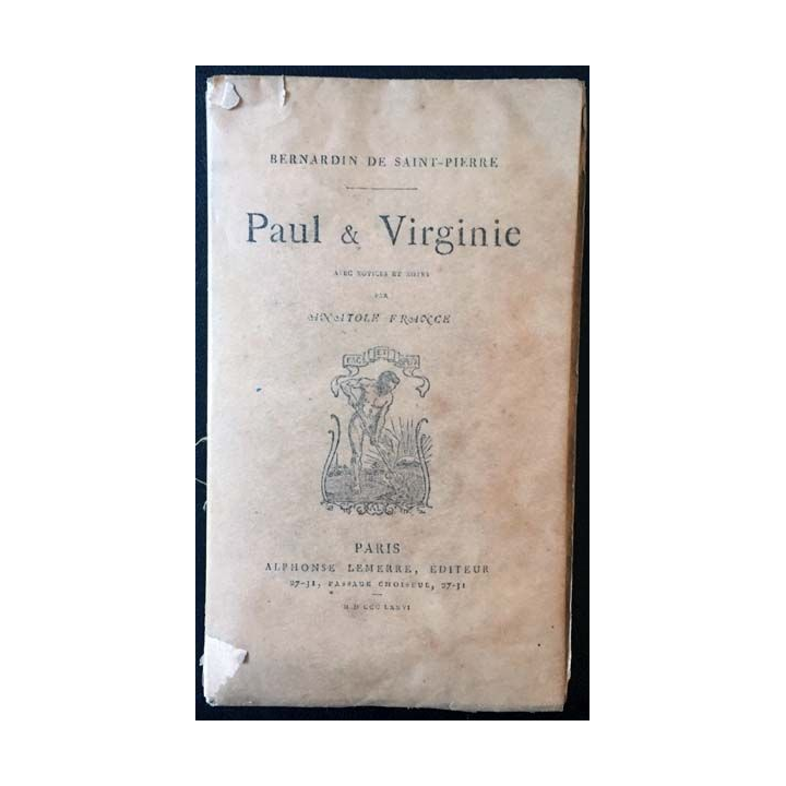 1. Paul & Virginie de Bernardin de Saint-Pierre aux éditions Alphonse Lemerre