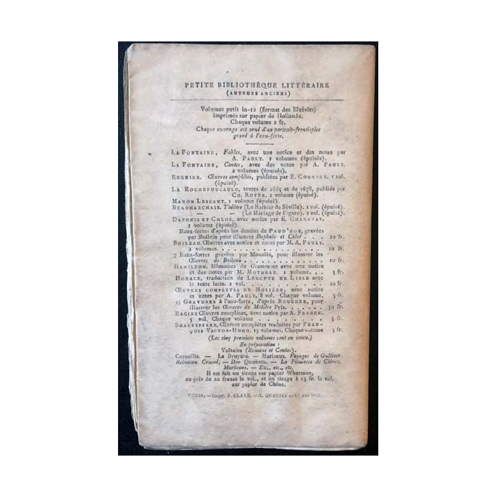 1. Paul & Virginie de Bernardin de Saint-Pierre aux éditions Alphonse Lemerre
