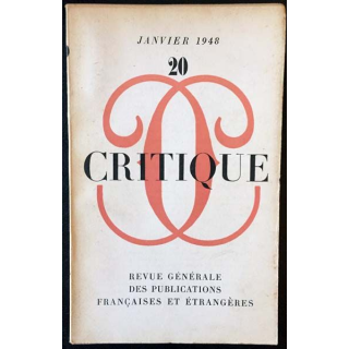 1. Critique n°20 Revue générale des publications françaises et étrangères Janvier 1948