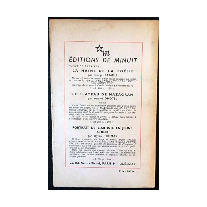 1. Critique n°20 Revue générale des publications françaises et étrangères Janvier 1948