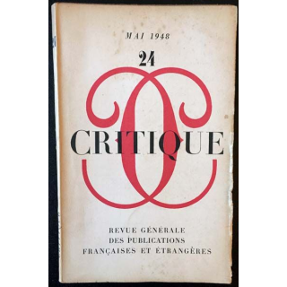 1. Critique n°24 Revue générale des publications françaises et étrangères Mai 1948
