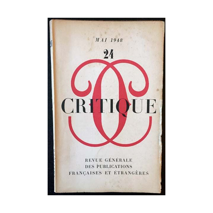 1. Critique n°24 Revue générale des publications françaises et étrangères Mai 1948