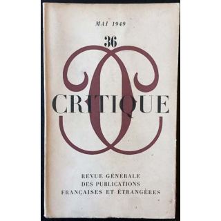 1. Critique n°36 Revue générale des publications françaises et étrangères Mai 1949