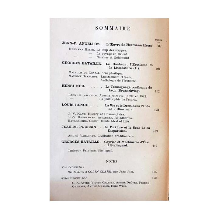 1. Critique n°36 Revue générale des publications françaises et étrangères Mai 1949