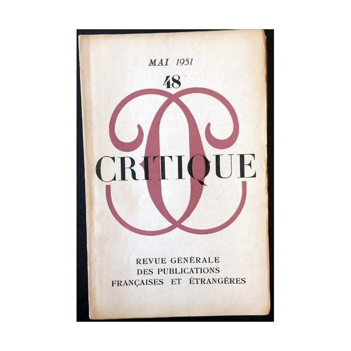 1. Critique n°48 Revue générale des publications françaises et étrangères Mai 1951