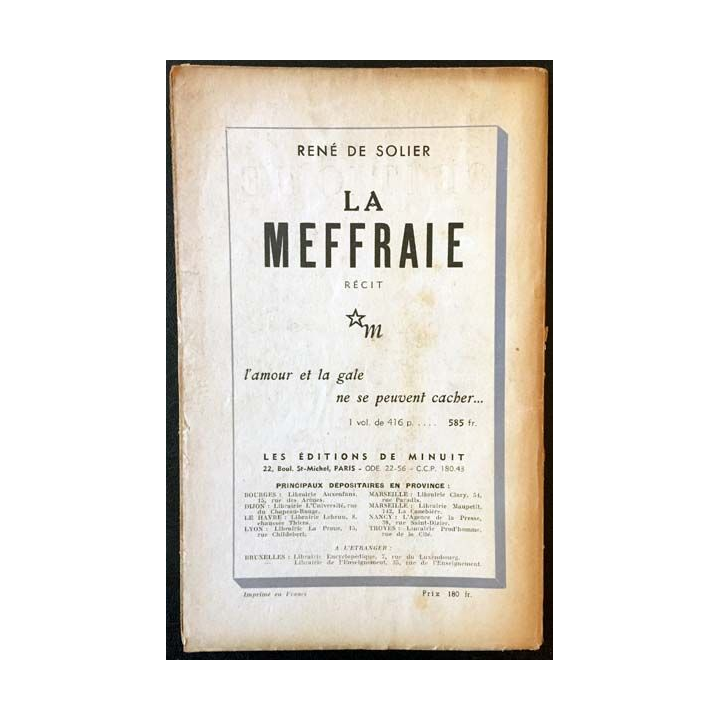1. Critique n°49 Revue générale des publications françaises et étrangères Juin 1951