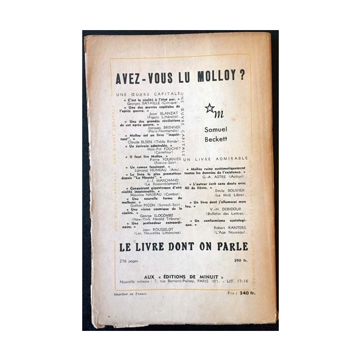 1. Critique n°51-52 Revue générale des publications françaises et étrangères Aout-Septembre 1951