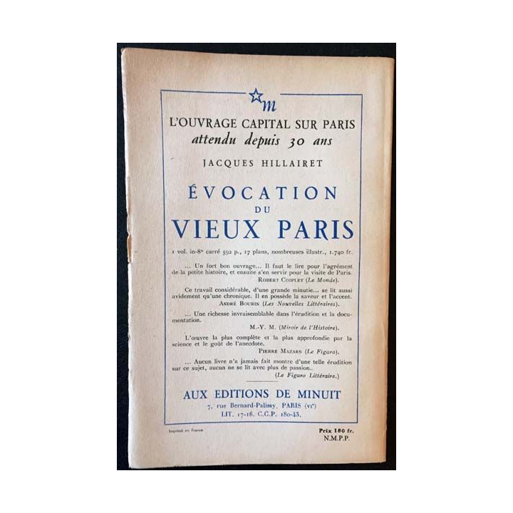 1. Critique n°59 Revue générale des publications françaises et étrangères Avril 1952