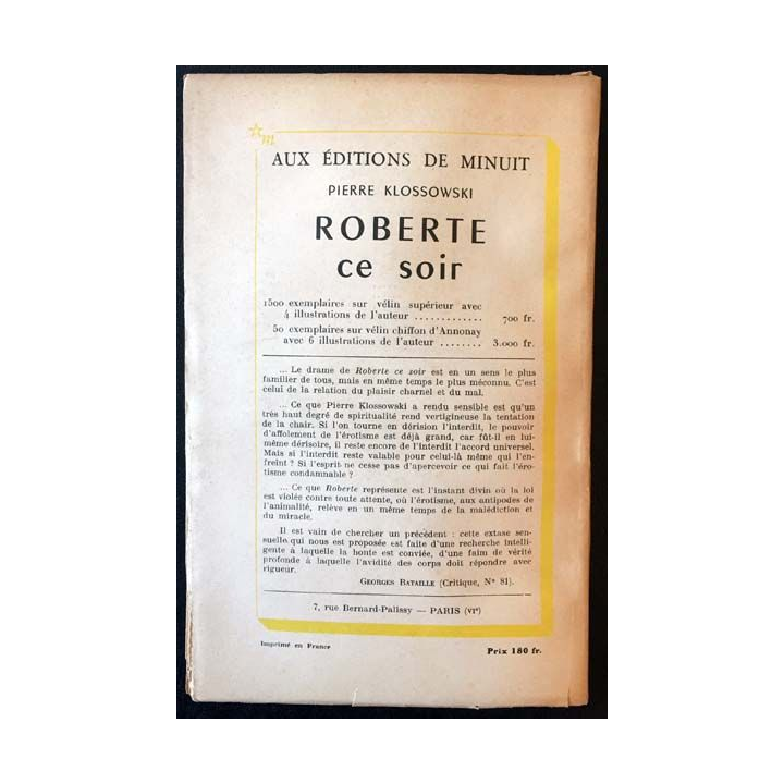 1. Critique n°82 Revue générale des publications françaises et étrangères Mars 1954