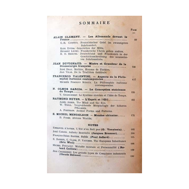 1. Critique n°93 Revue générale des publications françaises et étrangères Février 1954