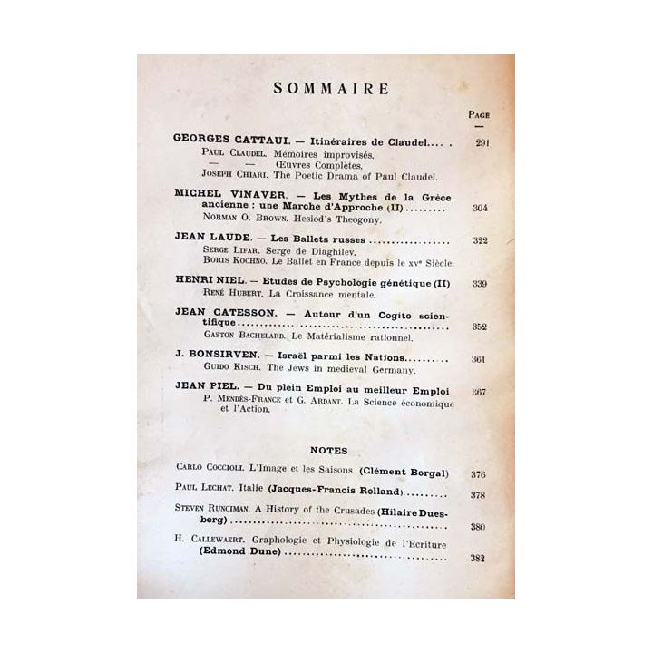 1. Critique n°95 Revue générale des publications françaises et étrangères Avril 1955