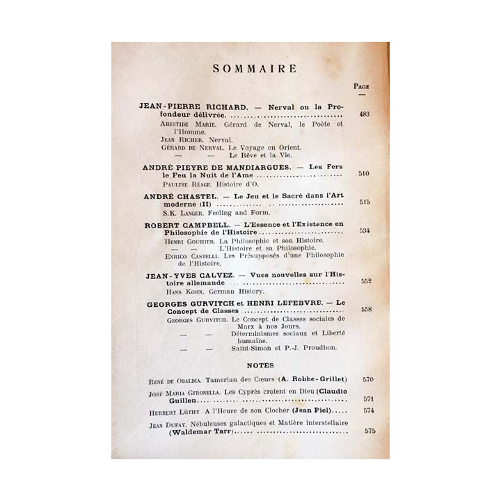 1. Critique n°97 Revue générale des publications françaises et étrangères Juin 1955