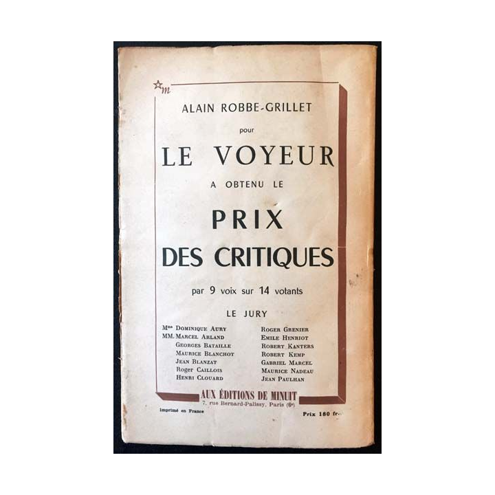 1. Critique n°98 Revue générale des publications françaises et étrangères Juillet 1955