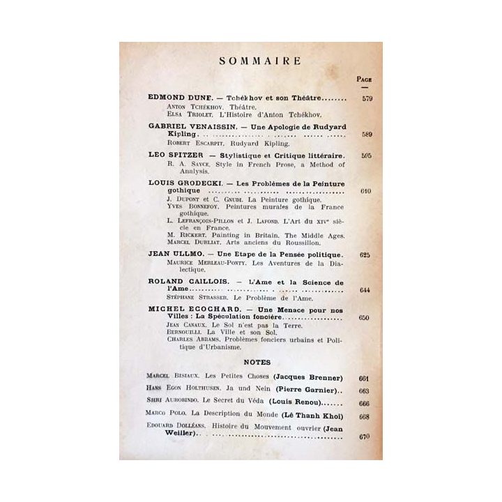 1. Critique n°98 Revue générale des publications françaises et étrangères Juillet 1955