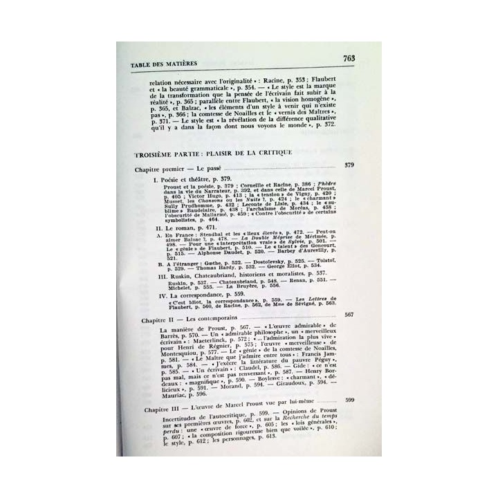 1. Marcel Proust - critique littéraire Tome I et II de René de Chantal aux éditions Les presses de l'Université de Montréal