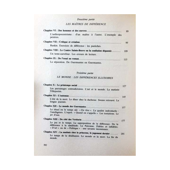 1. Proust ou le roman de la différence de Serge Gaubert aux éditions Presses universitaires de Lyon 1980