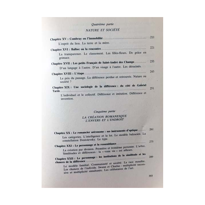 1. Proust ou le roman de la différence de Serge Gaubert aux éditions Presses universitaires de Lyon 1980