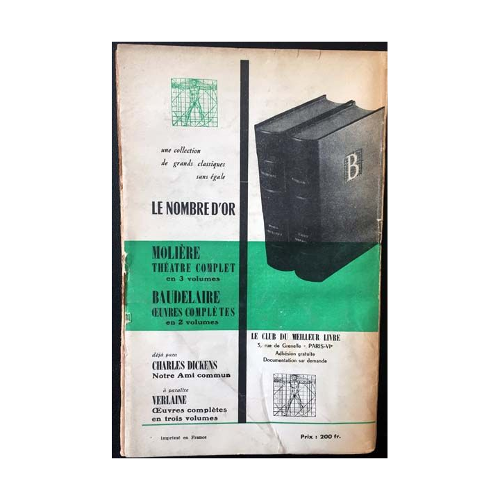 1. Critique n°103 Revue générale des publications françaises et étrangères Décembre 1955 aux éditions de Minuit
