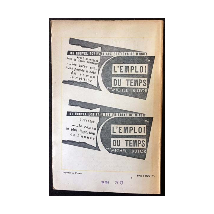 1. Critique n°116 Revue générale des publications françaises et étrangères Janvier 1957 aux éditions de Minuit
