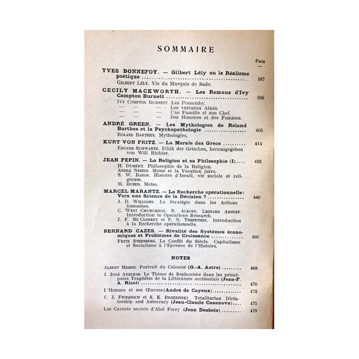 1. Critique n°132 Revue générale des publications françaises et étrangères Mai 1958 aux éditions de Minuit