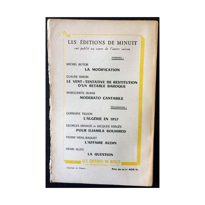 1. Critique n°135-136 Revue générale des publications françaises et étrangères Aout-Septembre 1958